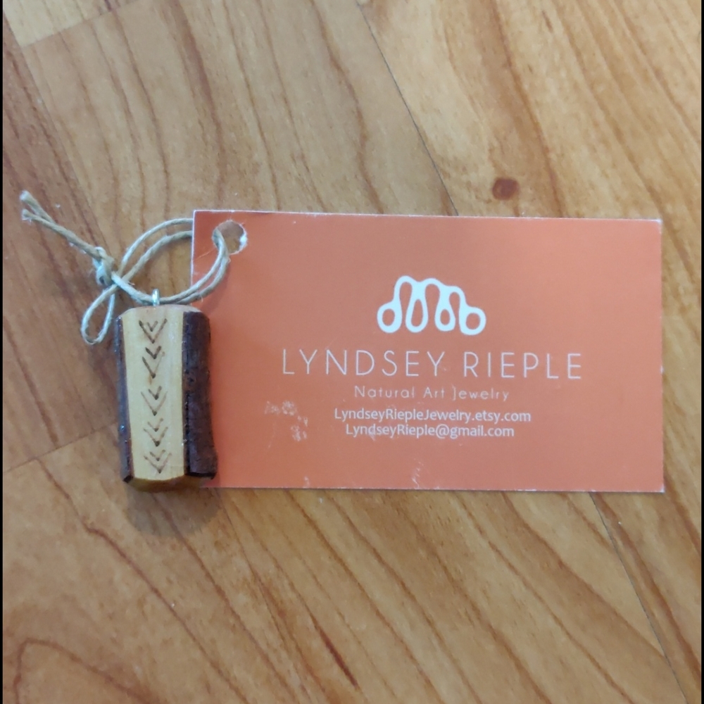 NWT wooden pendant